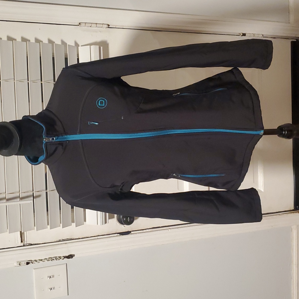 Dublin Black Jacket with Blue Accents